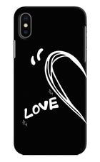 Love Line iPhone X Hard Case Back Cover by Casekaro