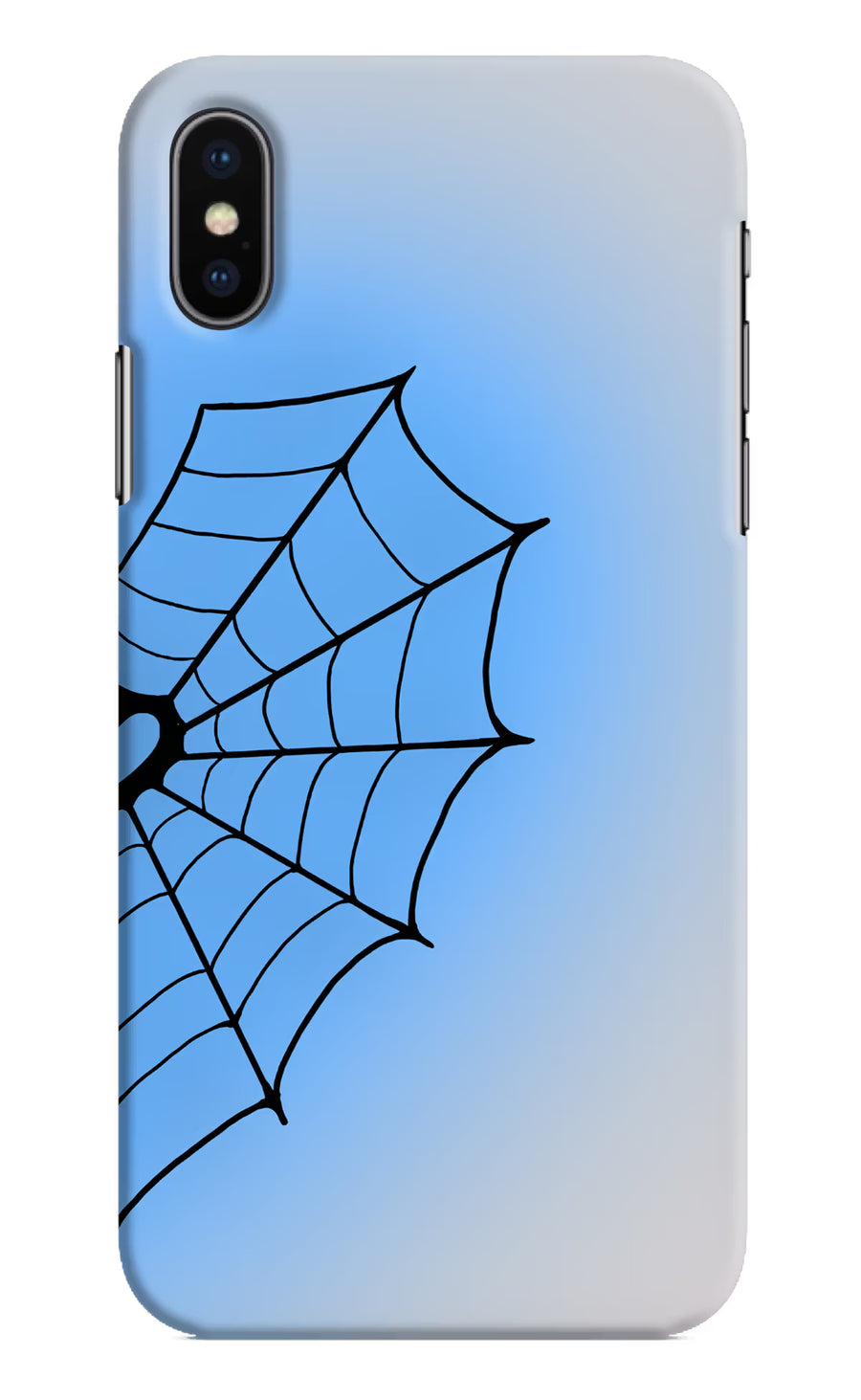 Blue Web iPhone X Back Cover, Hard case