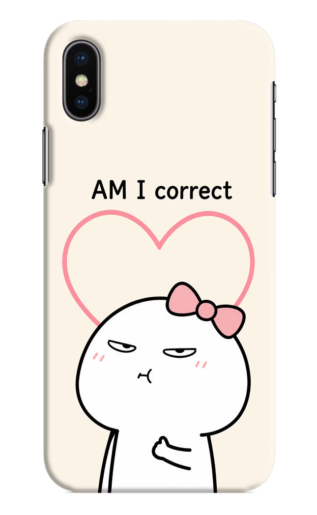 Always Right iPhone X Hard Case Back Cover by Casekaro