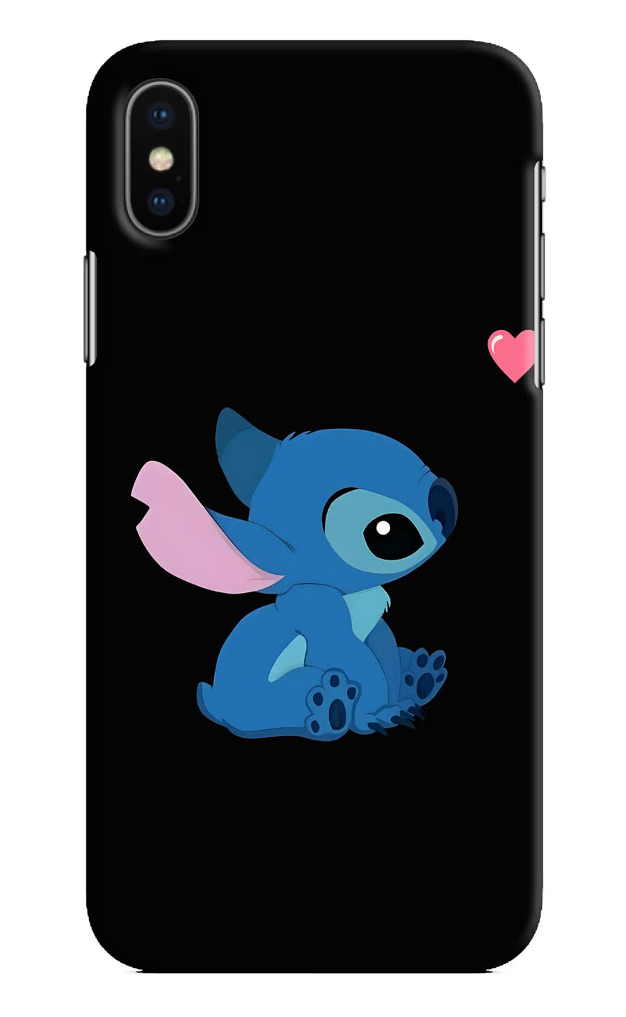 Stitch Crush iPhone X Back Cover, Hard case