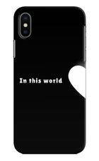 This World iPhone X Hard Case Back Cover by Casekaro