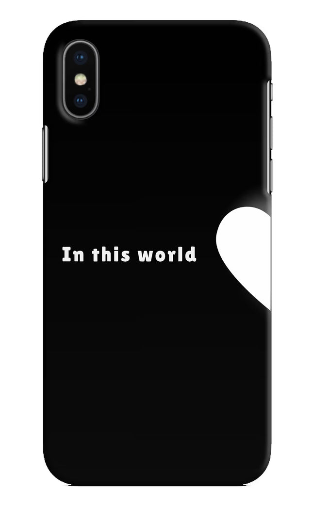 This World iPhone X Hard Case Back Cover by Casekaro