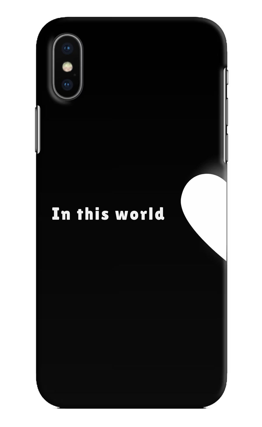 This World iPhone X Back Cover, Hard case