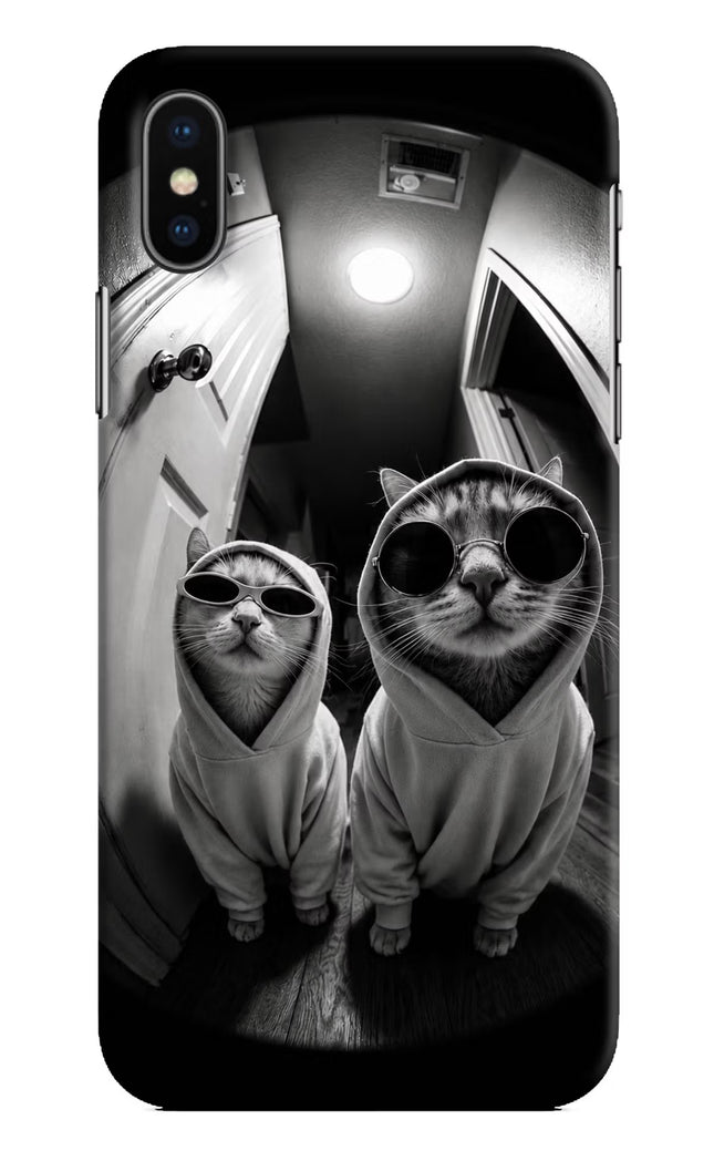 Hood Cats iPhone X Hard Case Back Cover by Casekaro
