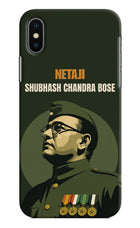 Netaji Legacy iPhone X Hard Case Back Cover by Casekaro