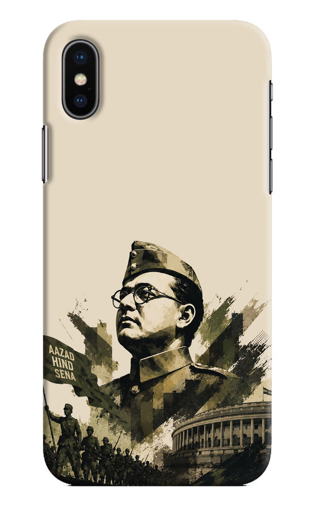 Netaji Rising iPhone X Hard Case Back Cover by Casekaro