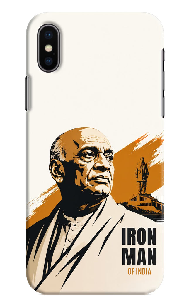 Sardar Patel Iron Will iPhone X Hard Case Back Cover by Casekaro