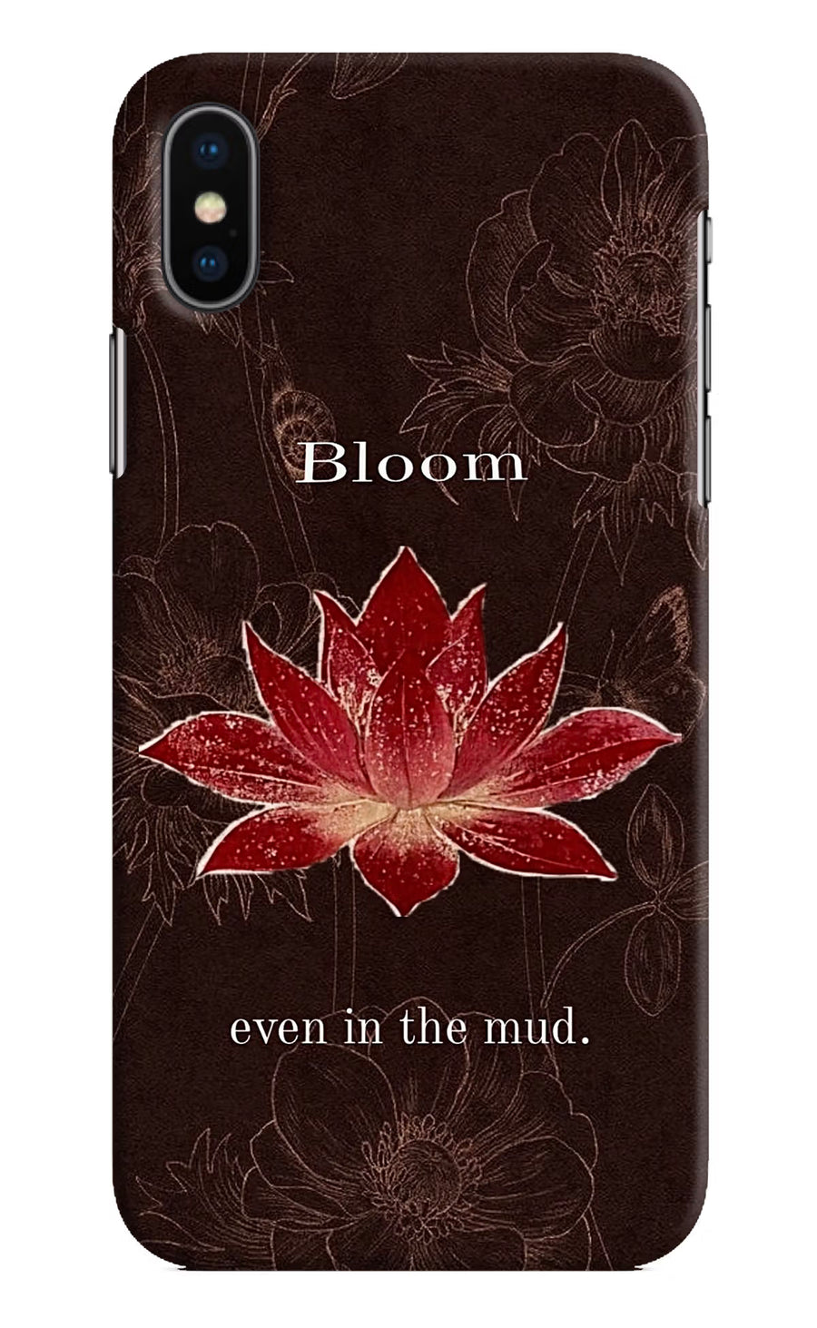 Bloom iPhone X Back Cover, Hard case