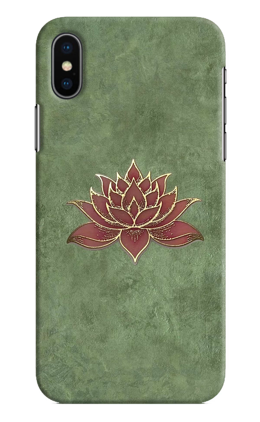 Lotus Grace iPhone X Back Cover, Hard case