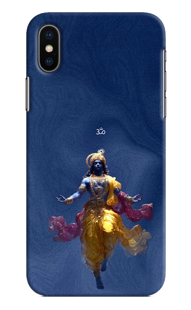 Cosmic Krishna iPhone X Hard Case Back Cover by Casekaro