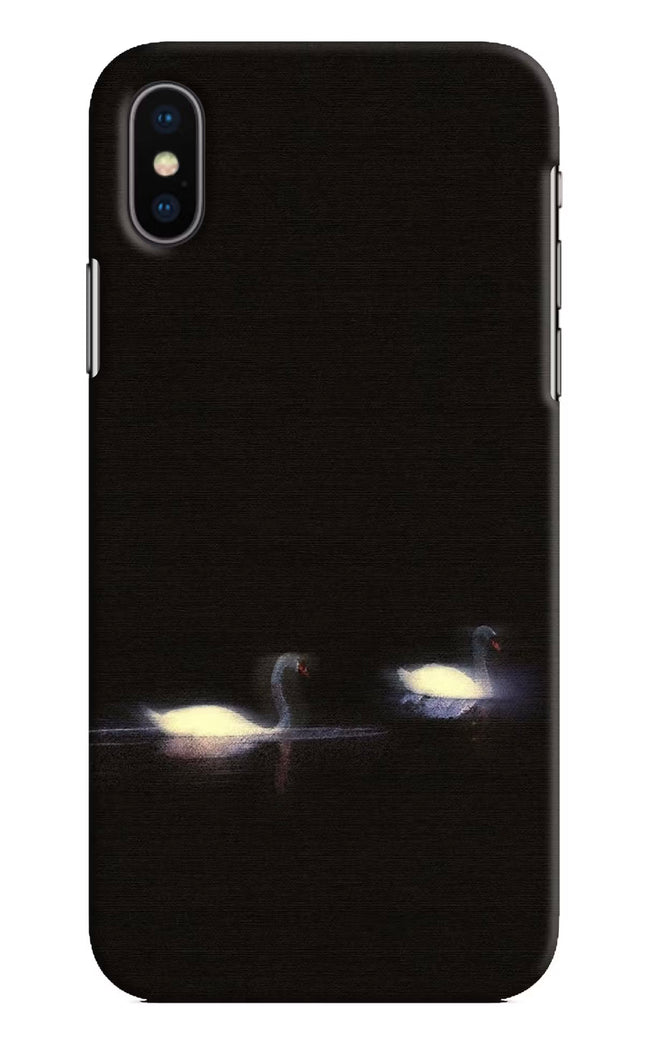 Silent Swans iPhone X Hard Case Back Cover by Casekaro