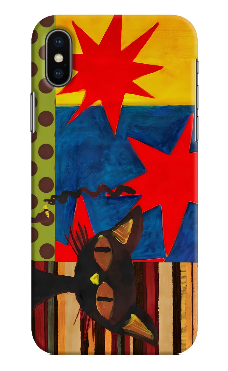 Pop Cat iPhone X Back Cover, Hard case