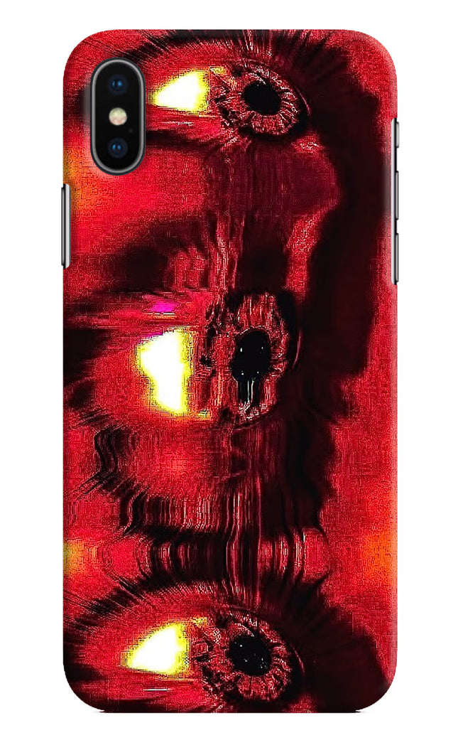Fire Eye iPhone X Hard Case Back Cover by Casekaro