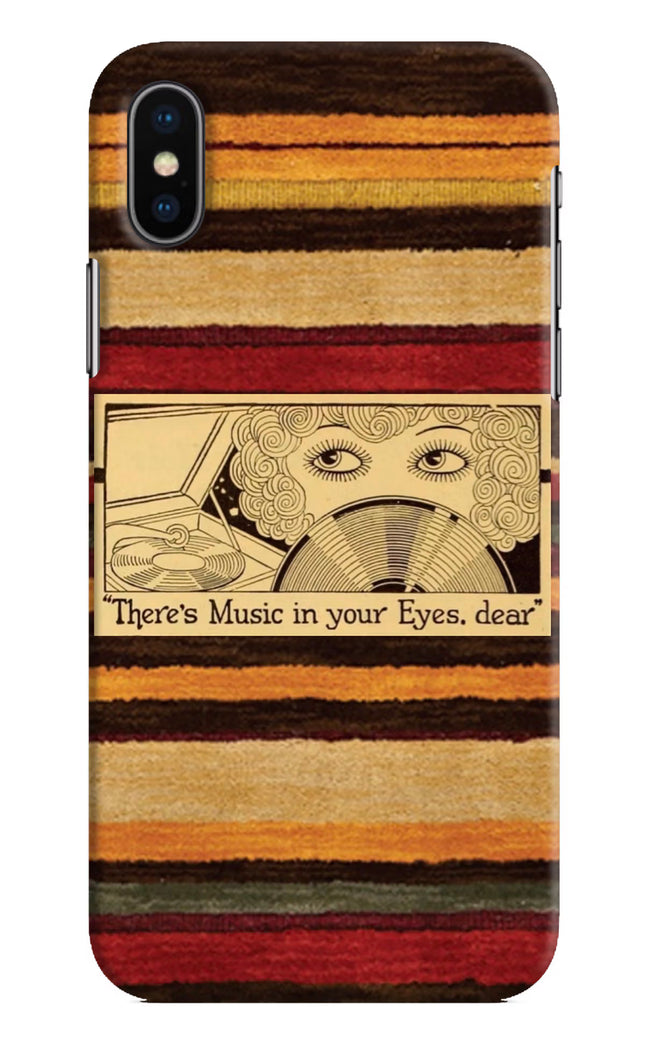 Vinyl Stripes iPhone X Hard Case Back Cover by Casekaro