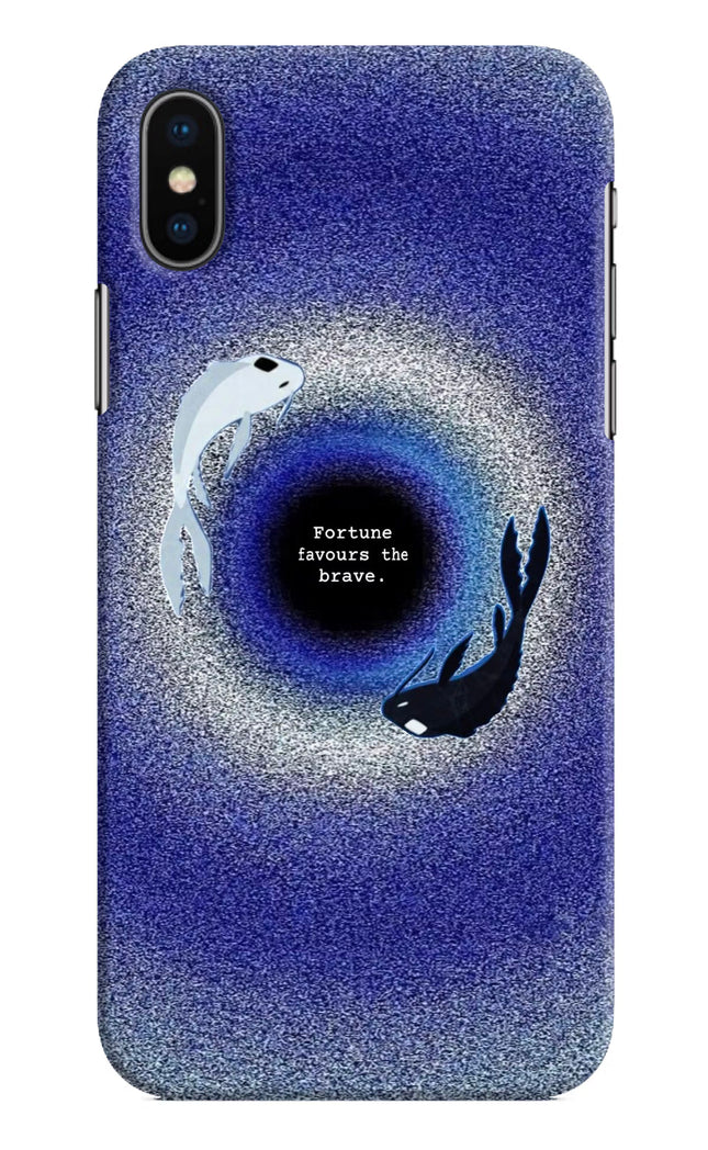 Dark Koi iPhone X Hard Case Back Cover by Casekaro