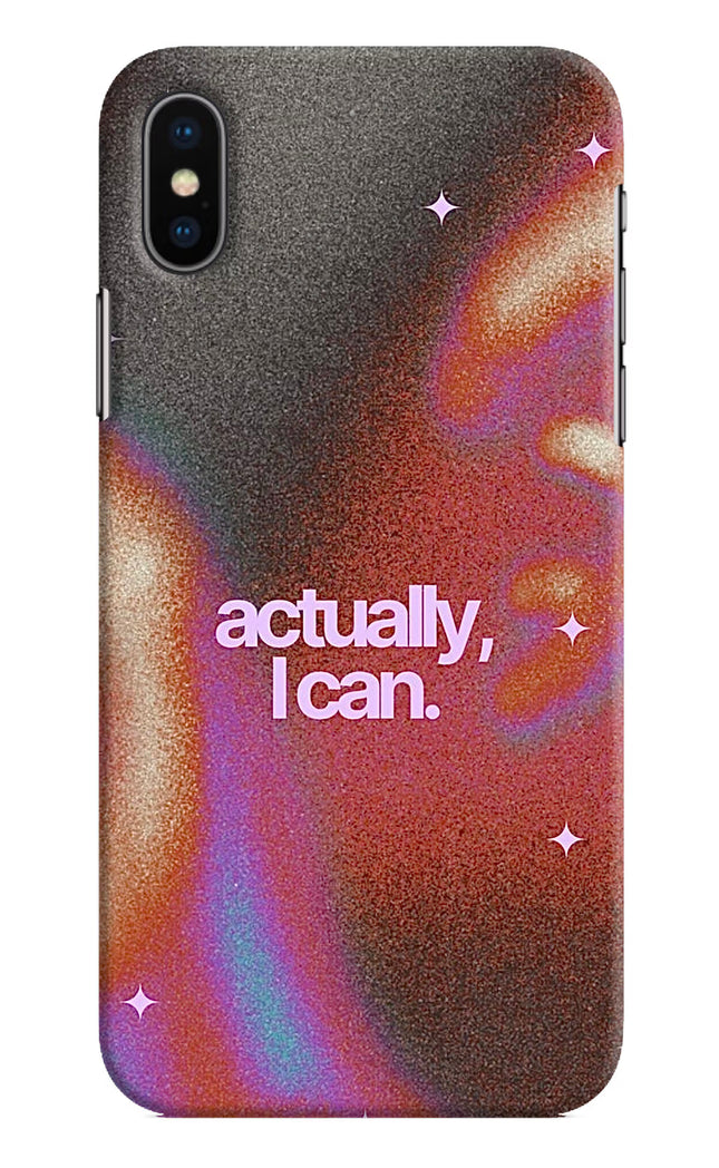 Pink Aura iPhone X Hard Case Back Cover by Casekaro