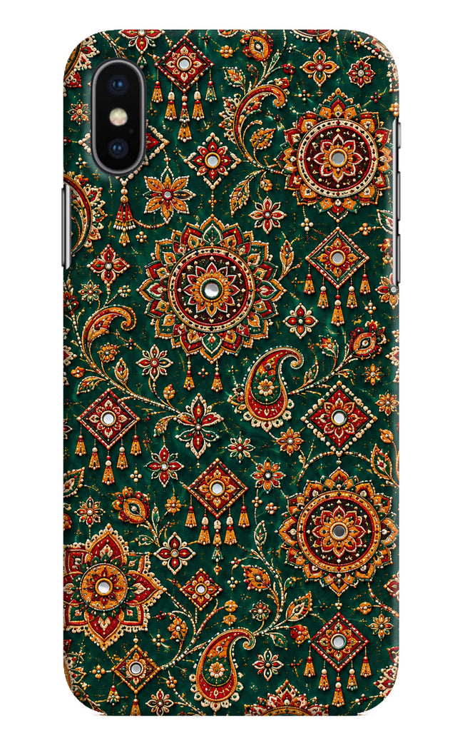 Green Pataka iPhone X Hard Case Back Cover by Casekaro