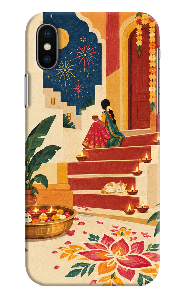 Diwali Rangoli iPhone X Back Cover