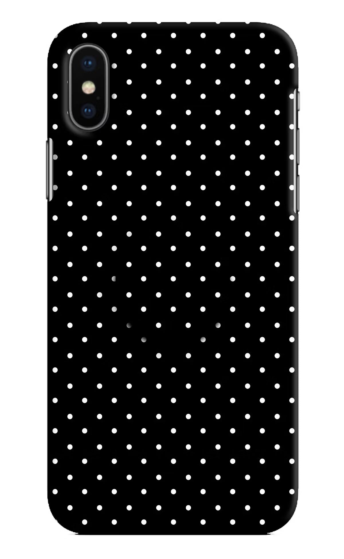 White Dots iPhone X Pop Case by Casekaro