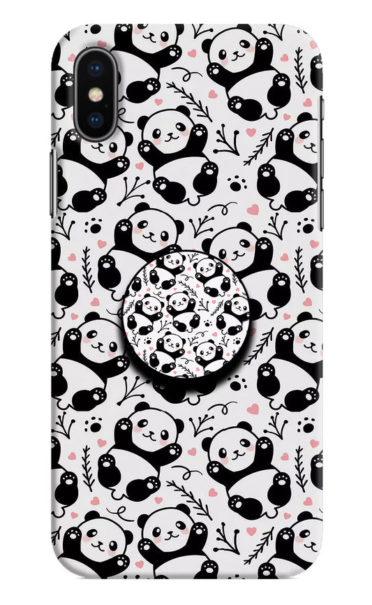 Cute Panda iPhone X Pop Case by Casekaro