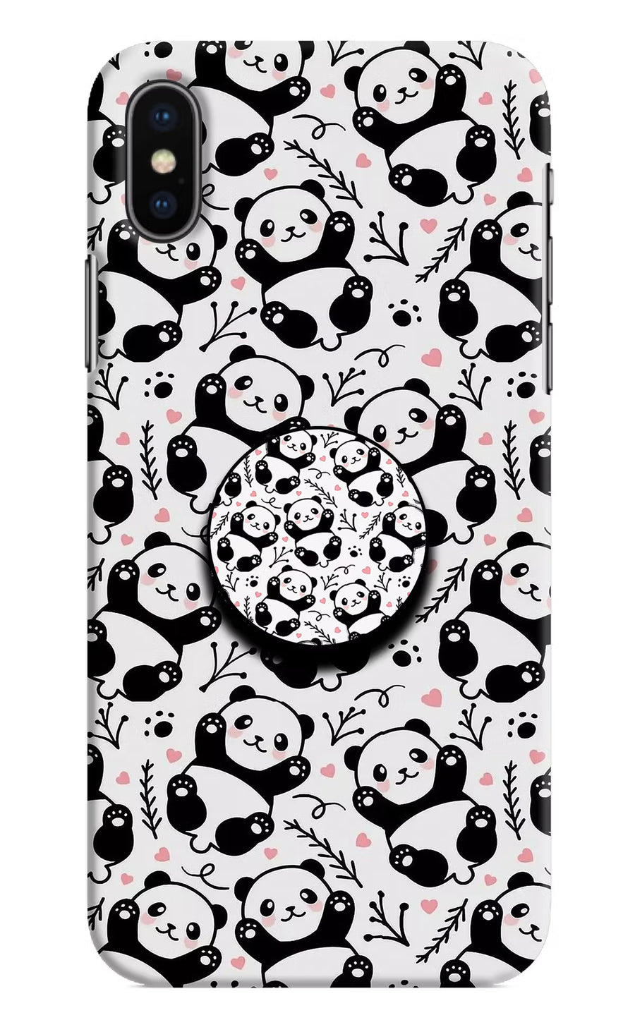 Cute Panda iPhone X Pop Case, Hard case
