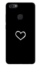 Heart Vivo V7 Hard Case Back Cover by Casekaro