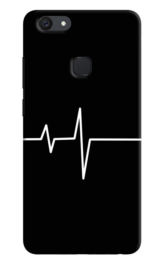 Heart Beats Vivo V7 Hard Case Back Cover by Casekaro