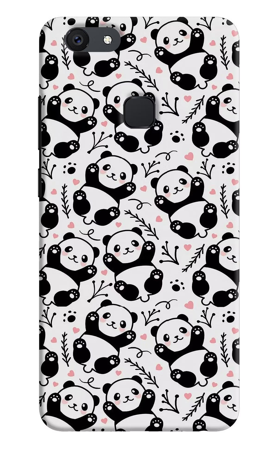 Cute Panda Vivo V7 Back Cover, Hard case