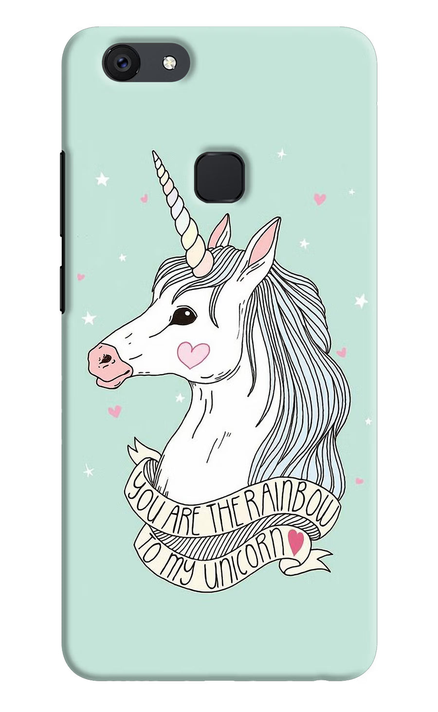 Unicorn Wallpaper Vivo V7 Back Cover, Hard case