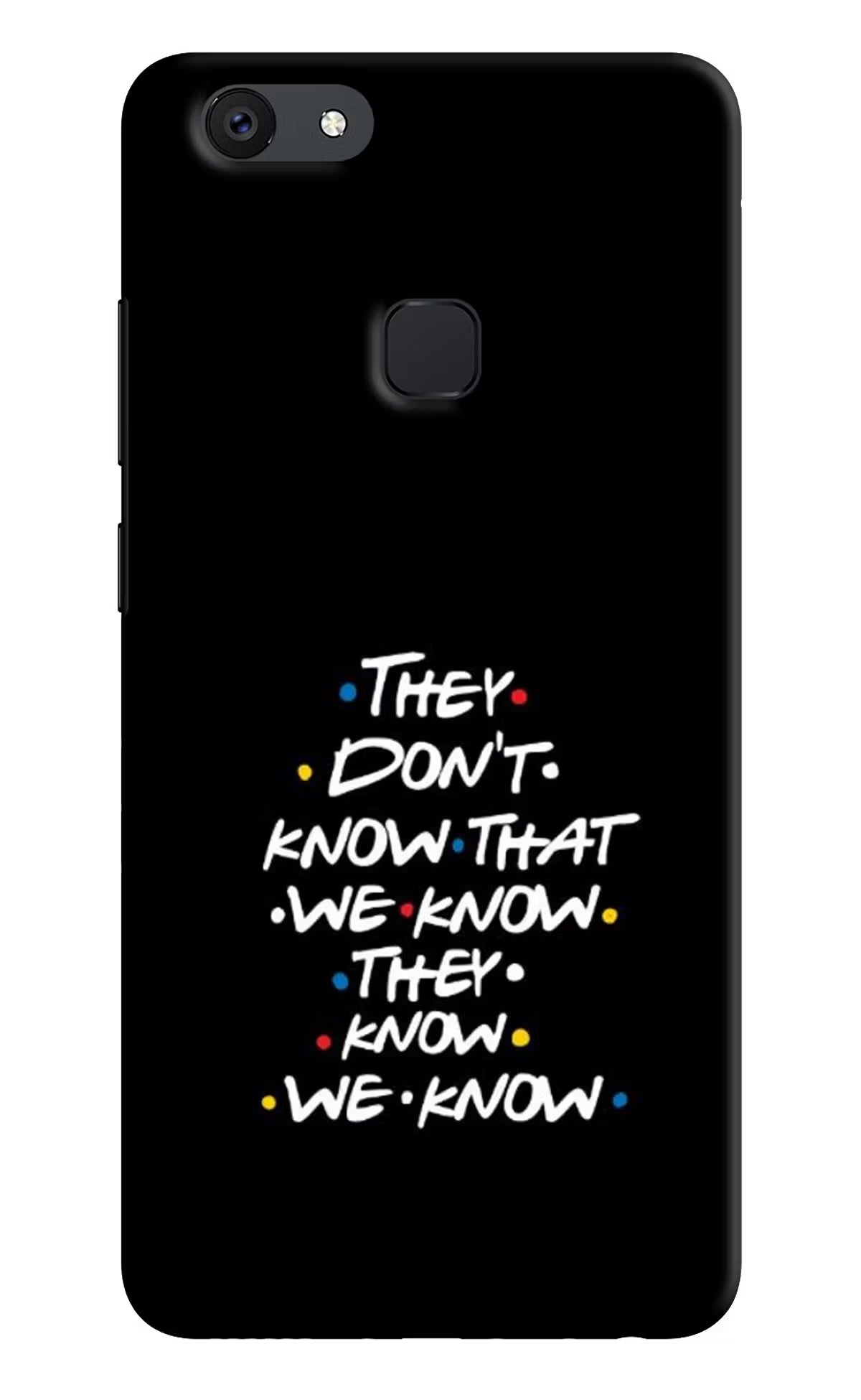 FRIENDS Dialogue Vivo V7 Hard Case Back Cover by Casekaro