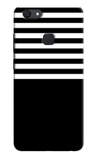 Black and White Print Vivo V7 Hard Case Back Cover by Casekaro