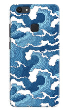 Blue Waves Vivo V7 Hard Case Back Cover by Casekaro