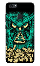 Green Owl Vivo V7 Hard Case Back Cover by Casekaro