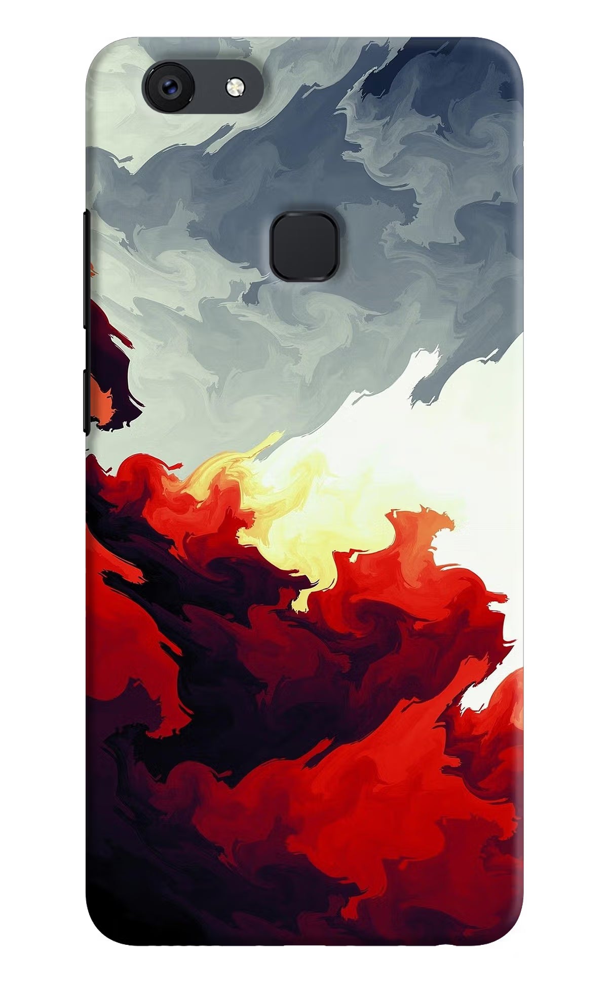 Fire Cloud Vivo V7 Hard Case Back Cover by Casekaro