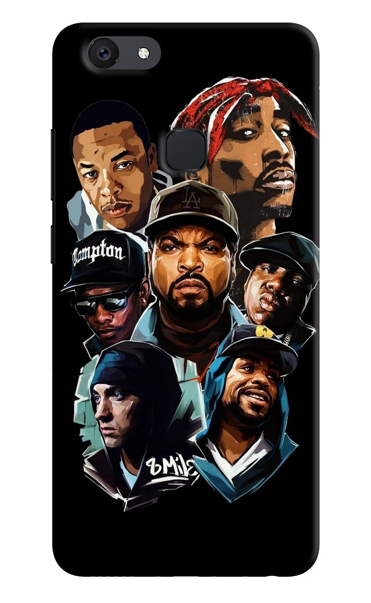 Rappers Vivo V7 Hard Case Back Cover by Casekaro