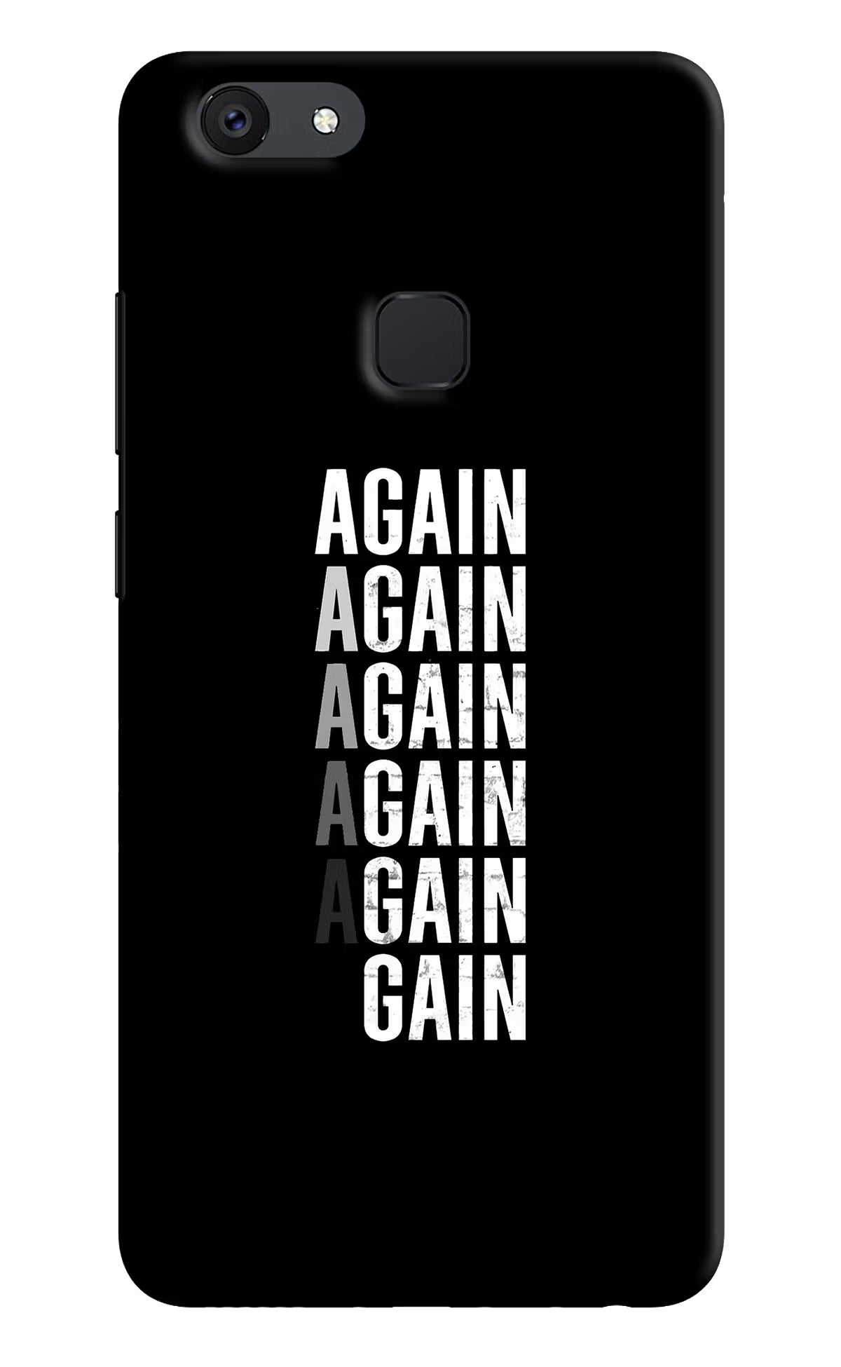 Again Again Gain Vivo V7 Hard Case Back Cover by Casekaro