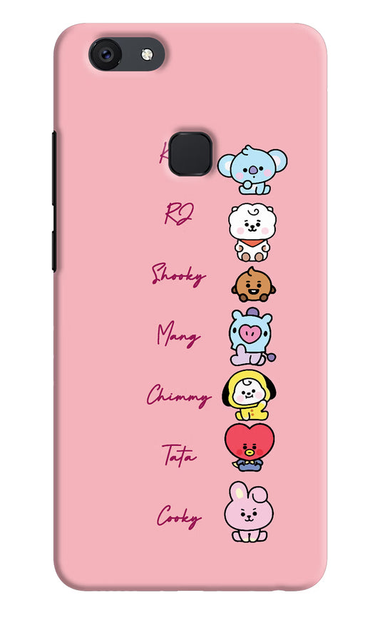 BTS names Vivo V7 Hard Case Back Cover by Casekaro