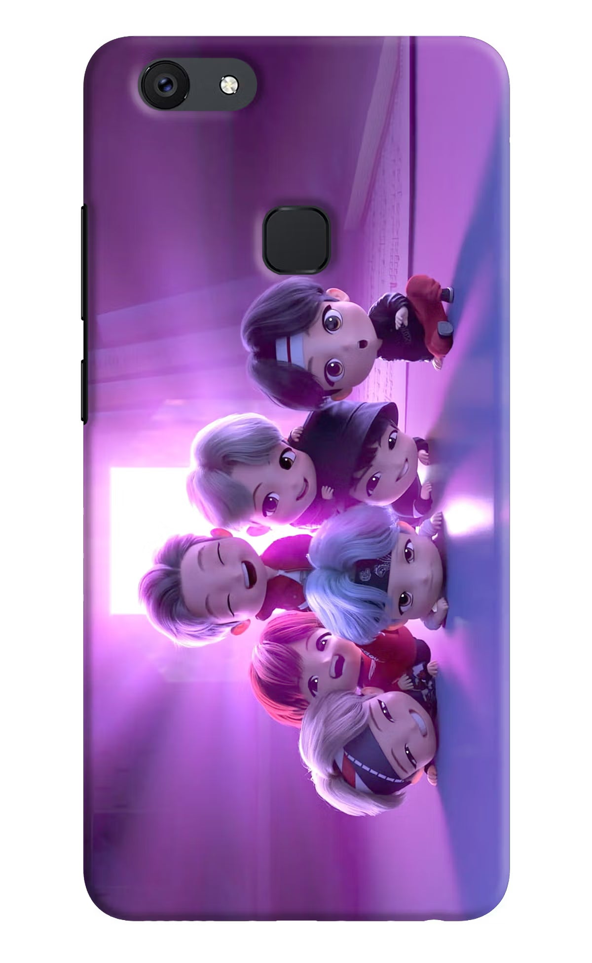 BTS Chibi Vivo V7 Hard Case Back Cover by Casekaro