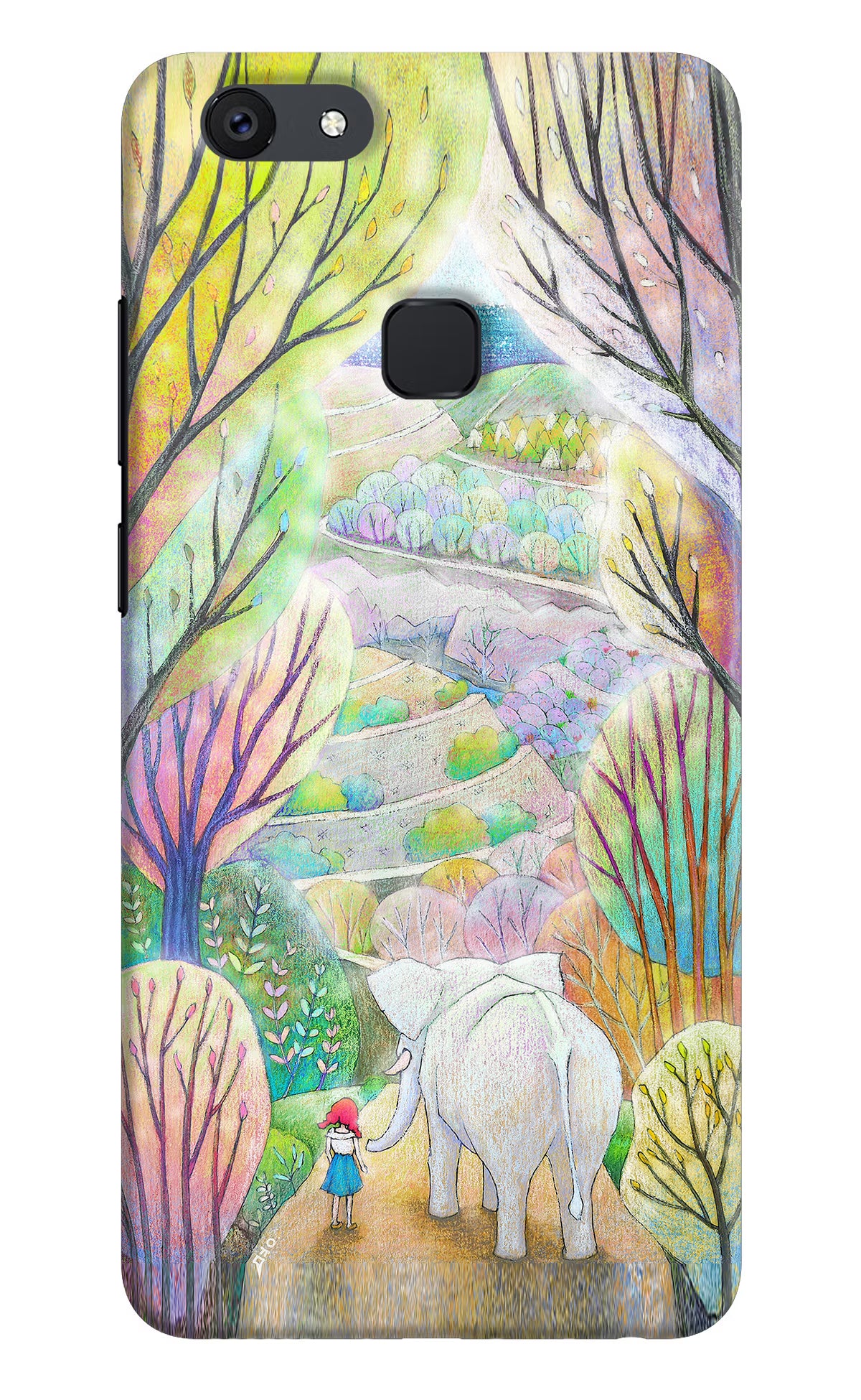 Nature Painting Vivo V7 Hard Case Back Cover by Casekaro