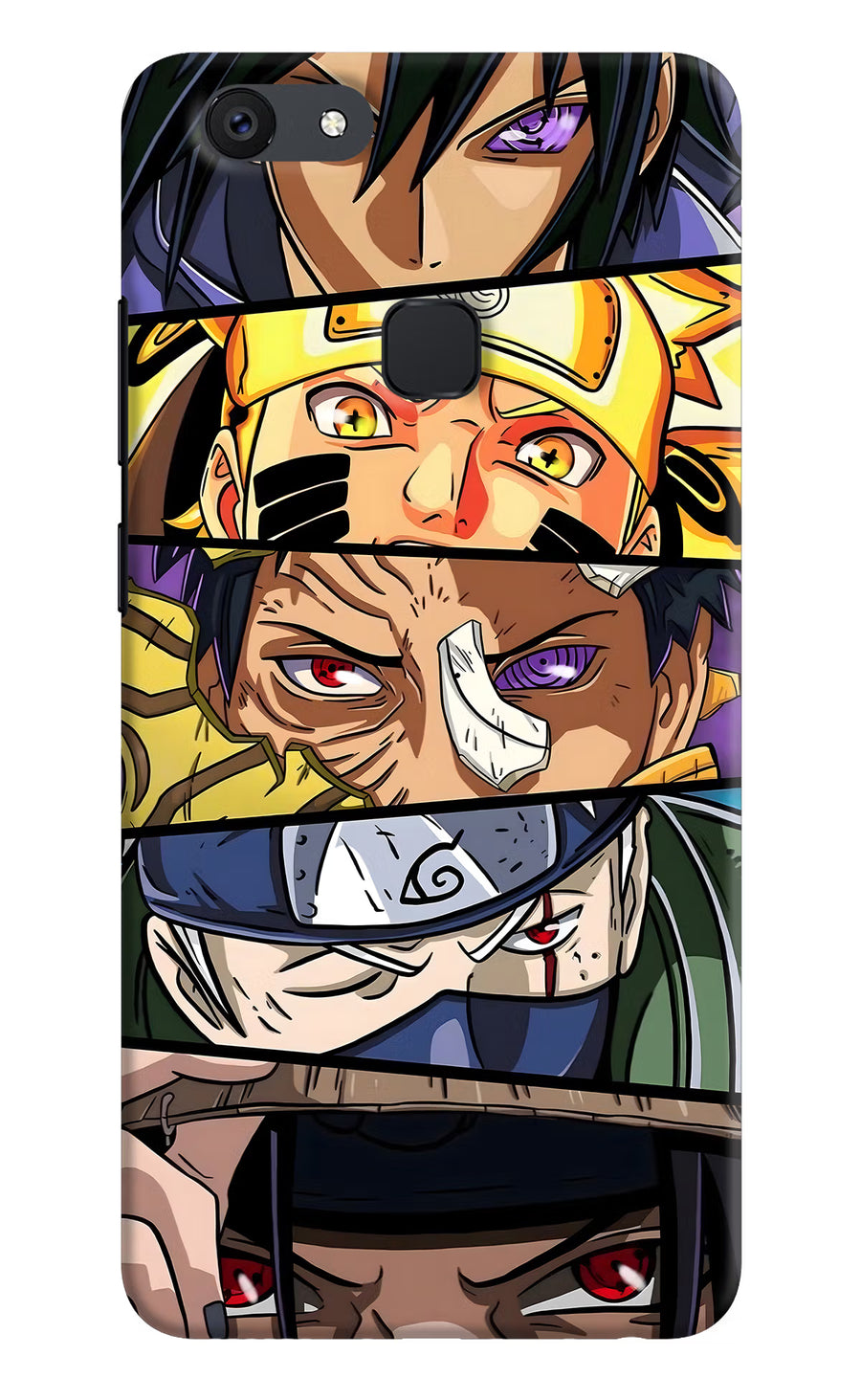 Naruto Character Vivo V7 Back Cover, Hard case
