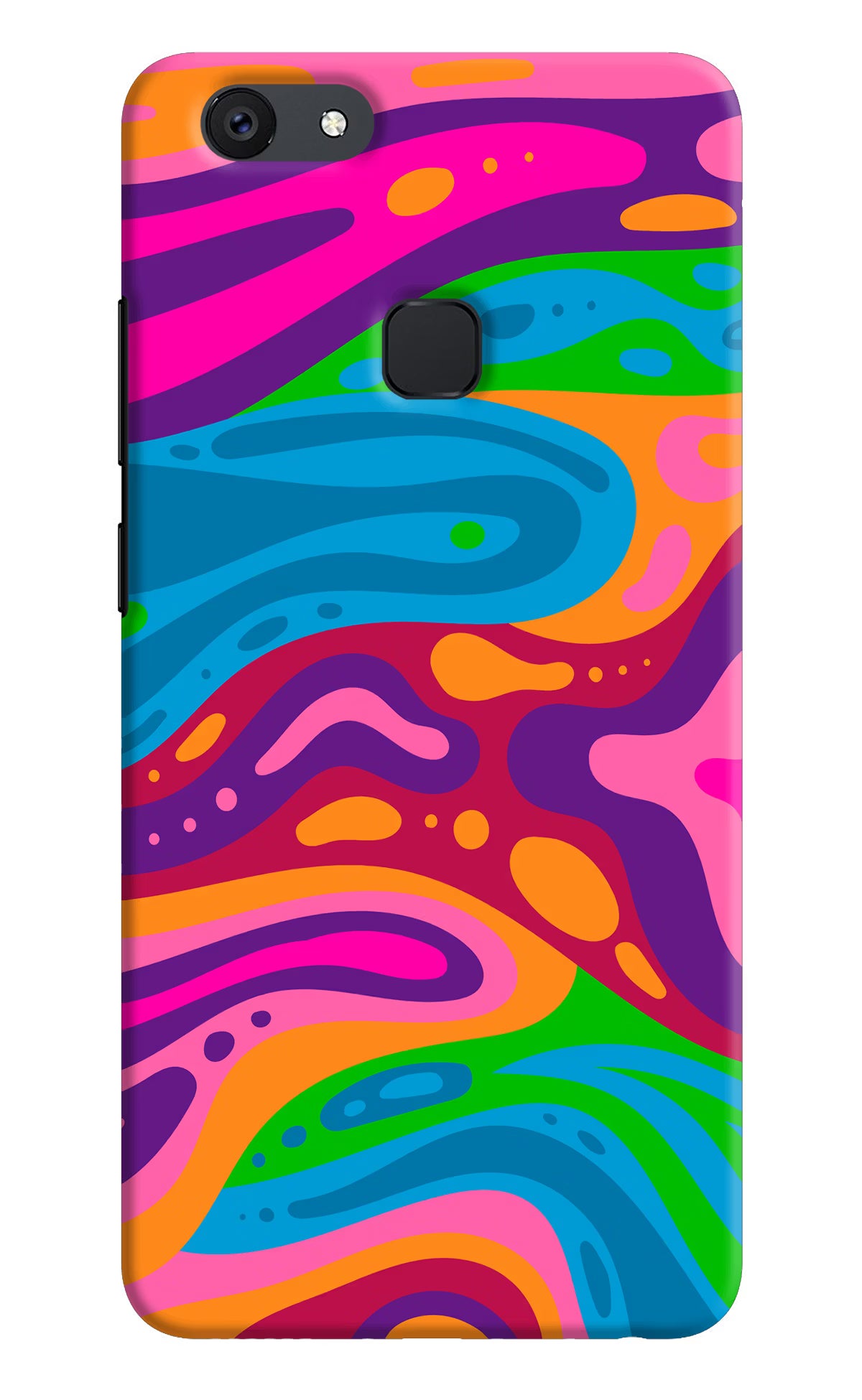 Trippy Pattern Vivo V7 Hard Case Back Cover by Casekaro