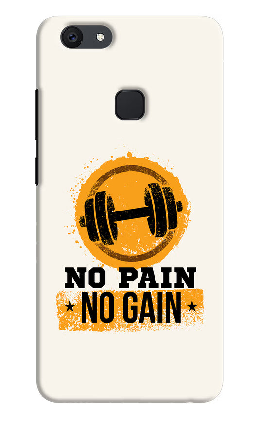 No Pain No Gain Vivo V7 Hard Case Back Cover by Casekaro