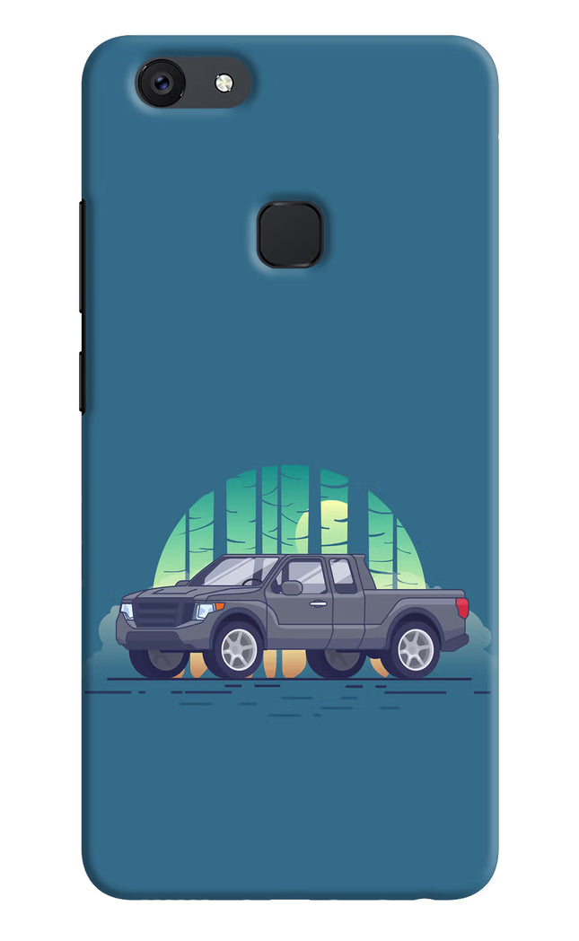 Retro Garage Vibe Vivo V7 Hard Case Back Cover by Casekaro