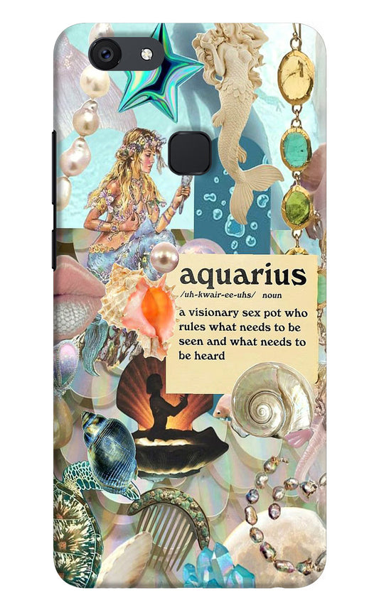 Aquarius Zodiac Vivo V7 Hard Case Back Cover by Casekaro