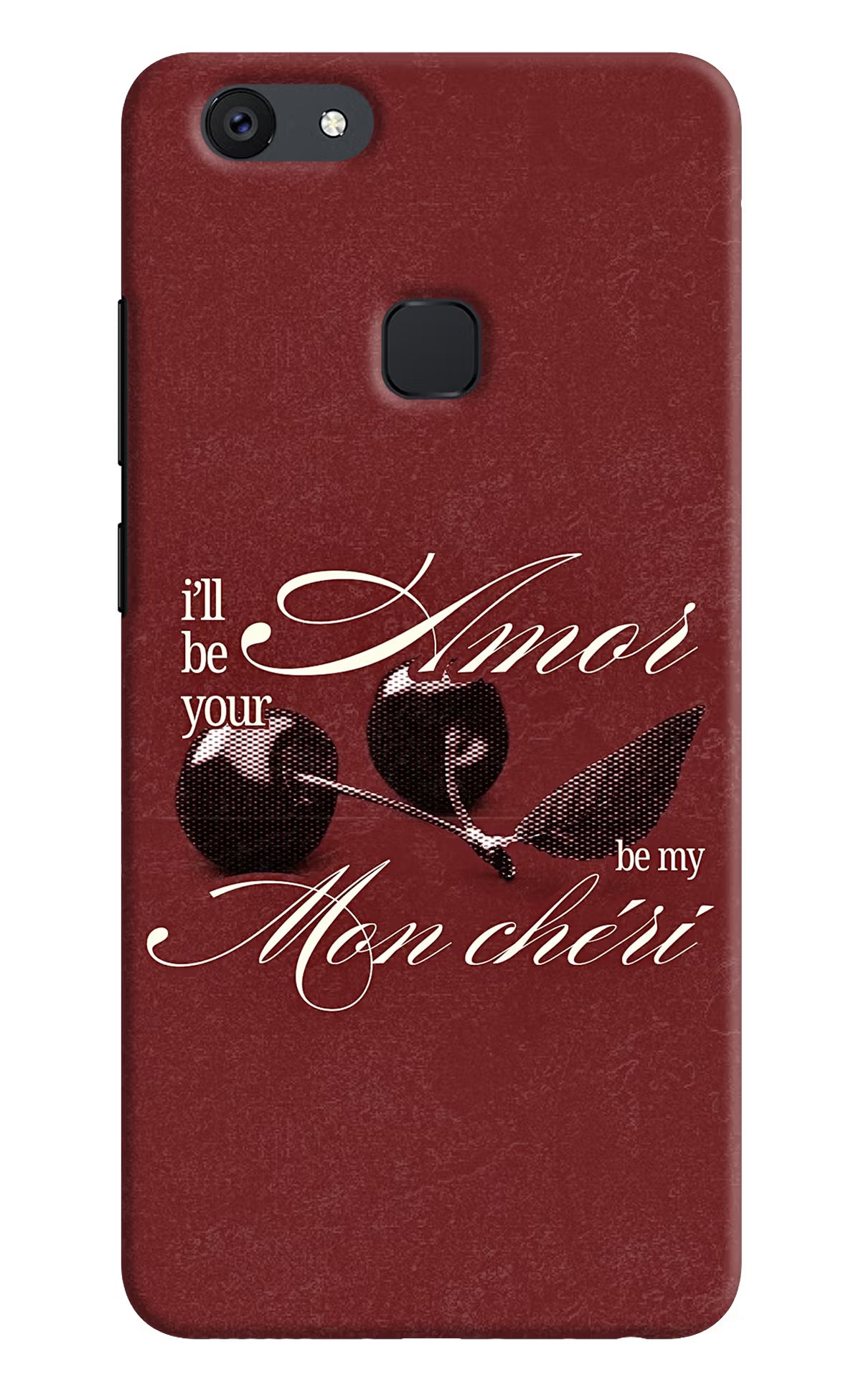Velvet Cherry Vivo V7 Back Cover