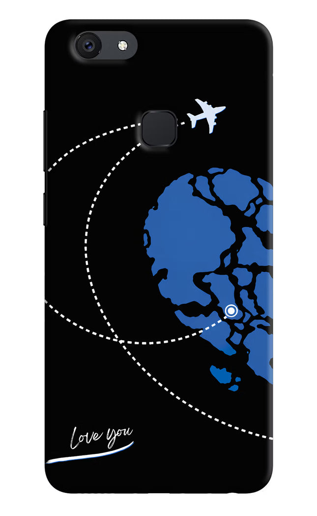 Love Orbit Vivo V7 Hard Case Back Cover by Casekaro