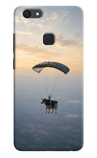 Skydiving Cow Vivo V7 Hard Case Back Cover by Casekaro