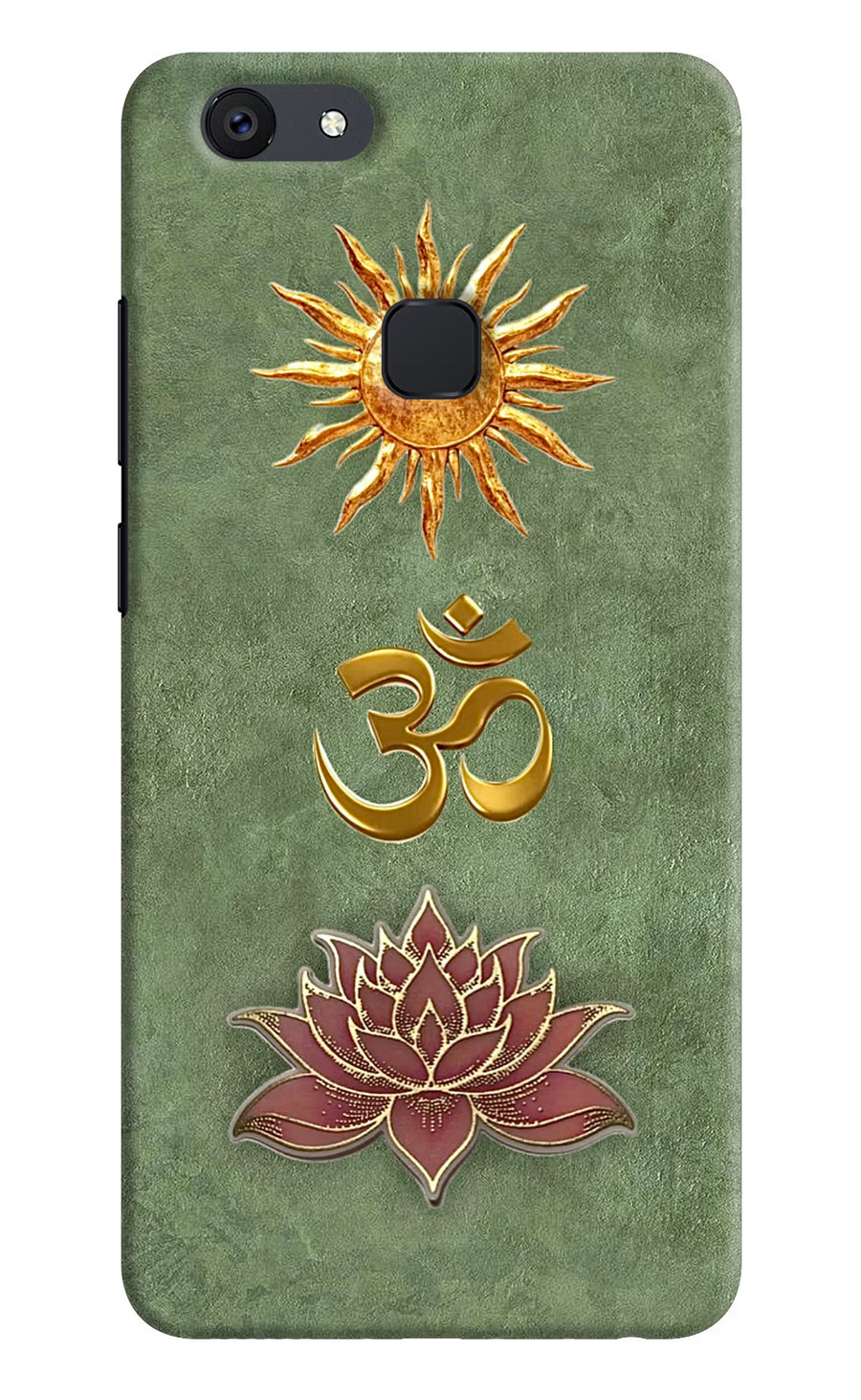 Om & Lotus Vivo V7 Back Cover, Hard case