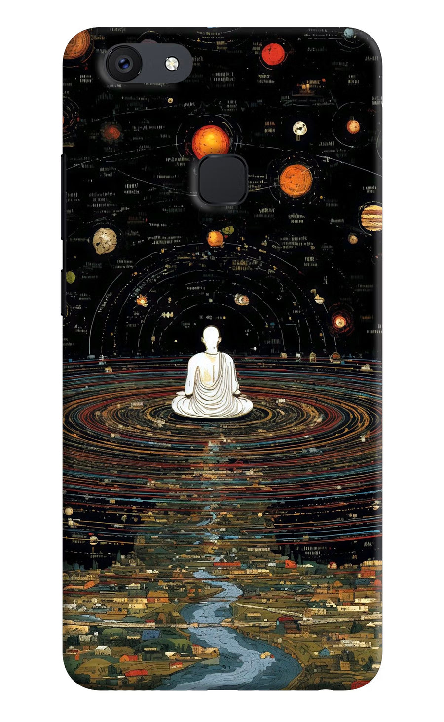 Space Monk Vivo V7 Back Cover, Hard case