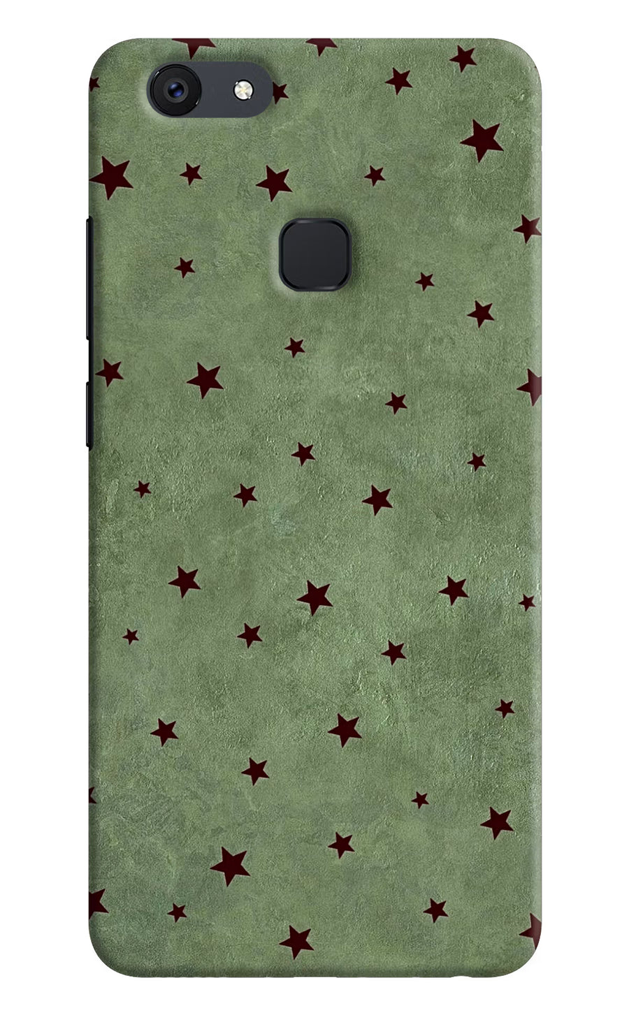 Green Stars Vivo V7 Back Cover, Hard case